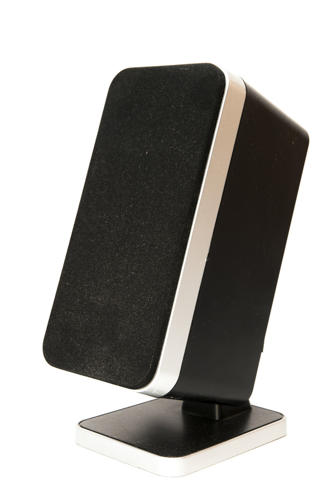 a wireless speaker on the stand
